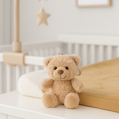 Petit ours à accrocher – Jouet d’éveil bébé
