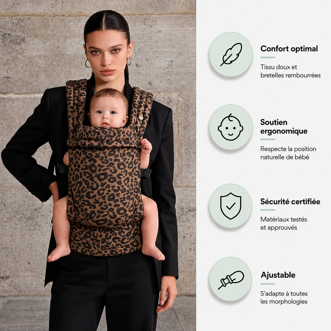 Porte-bébé HelloBiboo Koala — Léopard