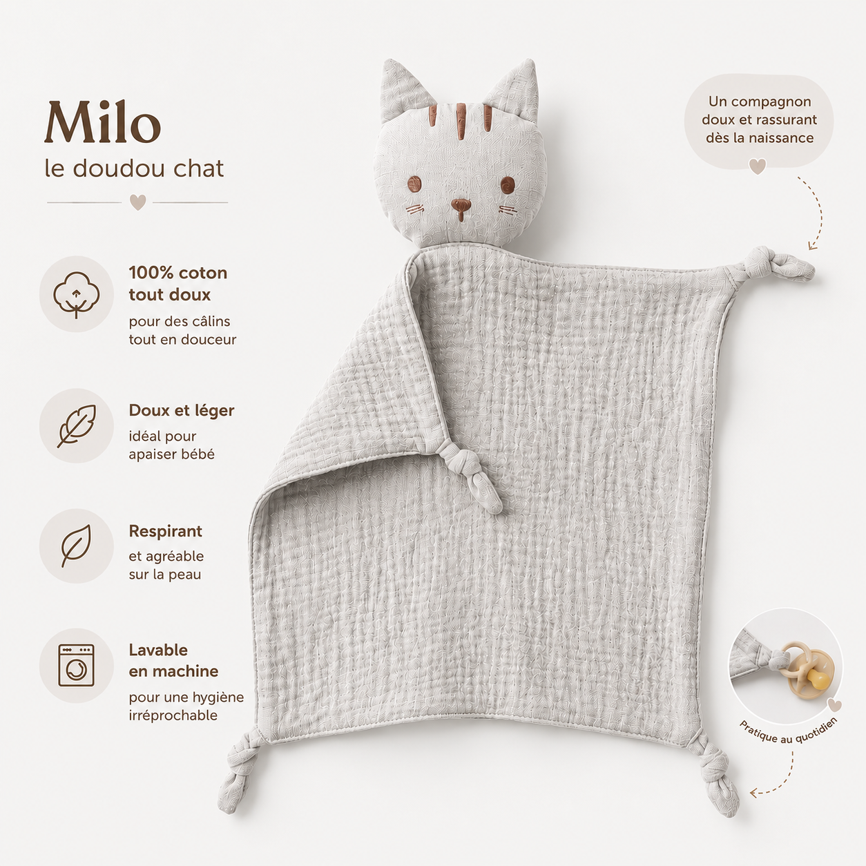 Cat Lovey 100% Cotton