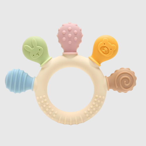 Anneau de Dentition Multi-Textures en Silicone