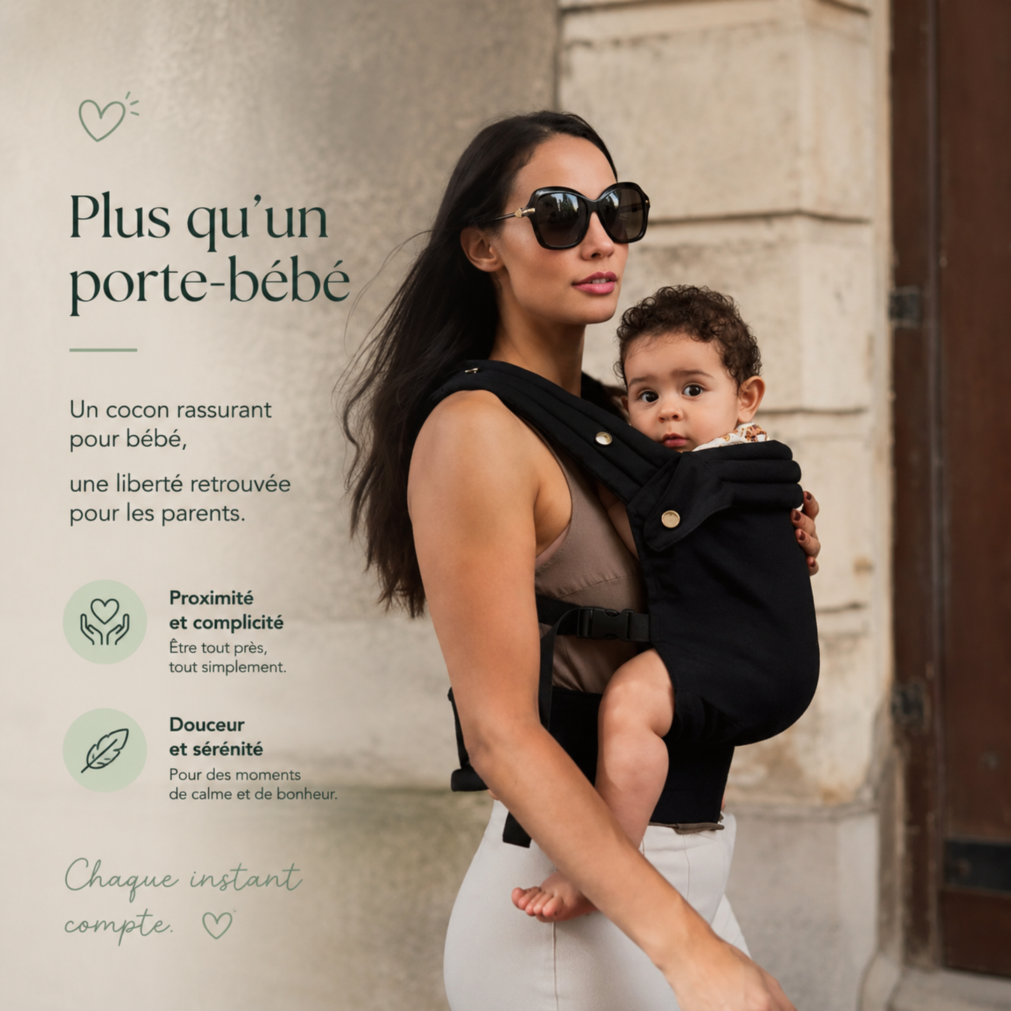 Porte-bébé HelloBiboo Koala — Noir