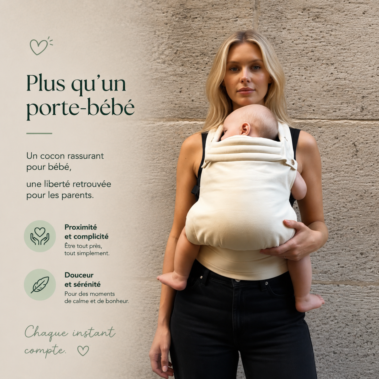 Porte-bébé HelloBiboo Koala — Ivoire