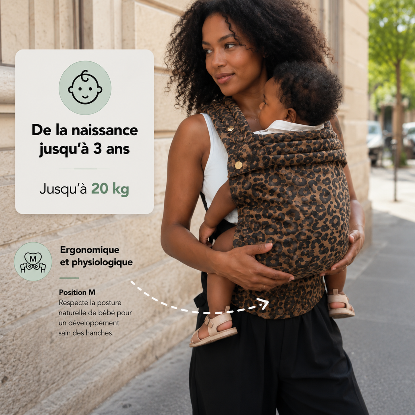 Porte-bébé HelloBiboo Koala — Léopard