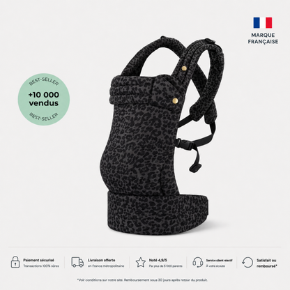 Porte-bébé HelloBiboo Koala — Léopard Noir