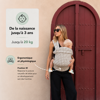 Porte-bébé HelloBiboo Koala — Pied-de-poule