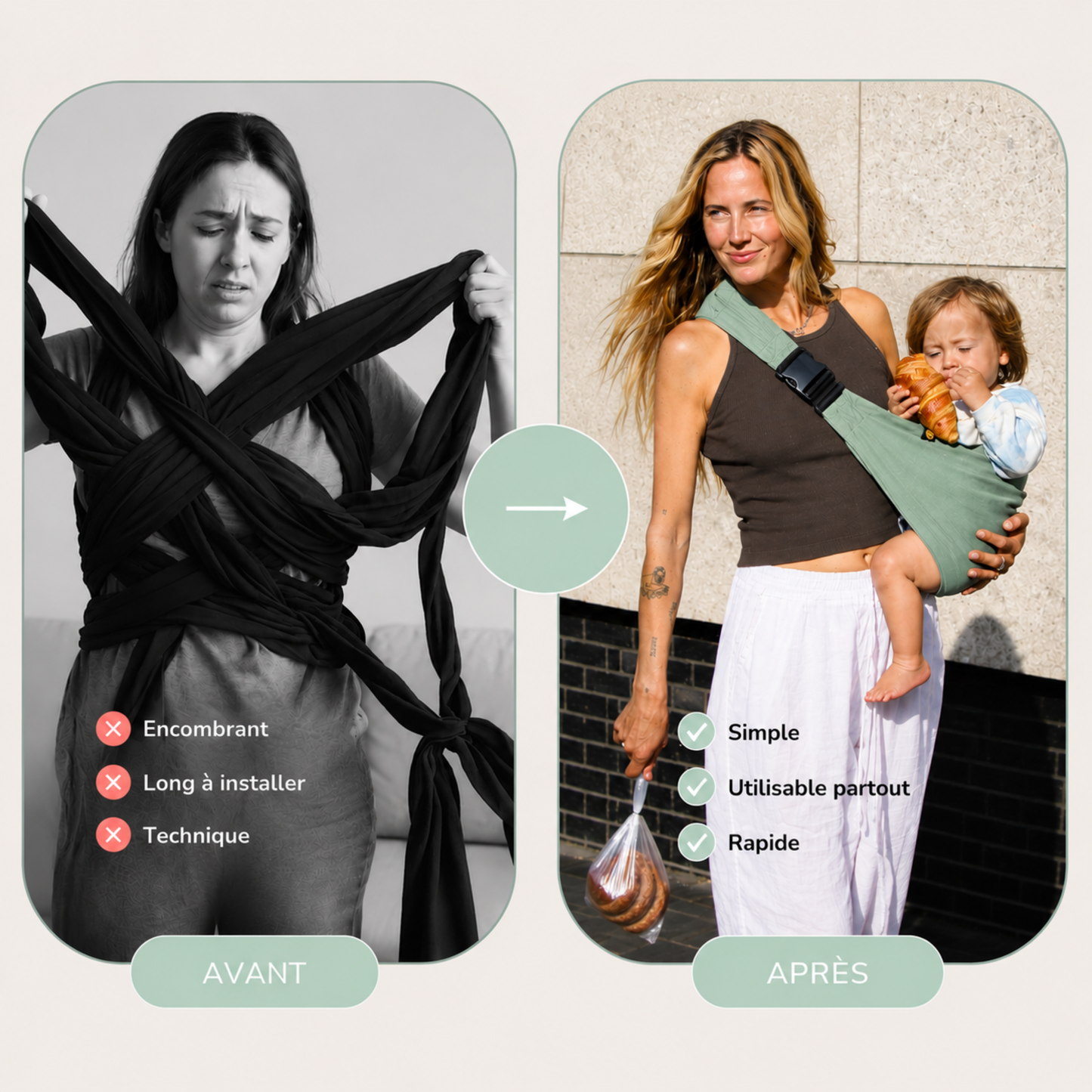Porte-bébé sling — HelloBiboo