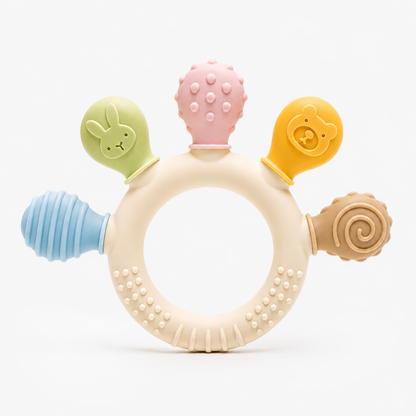 Multi-Textured Silicone Teether