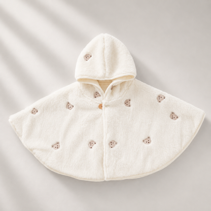 Fleece cape coat