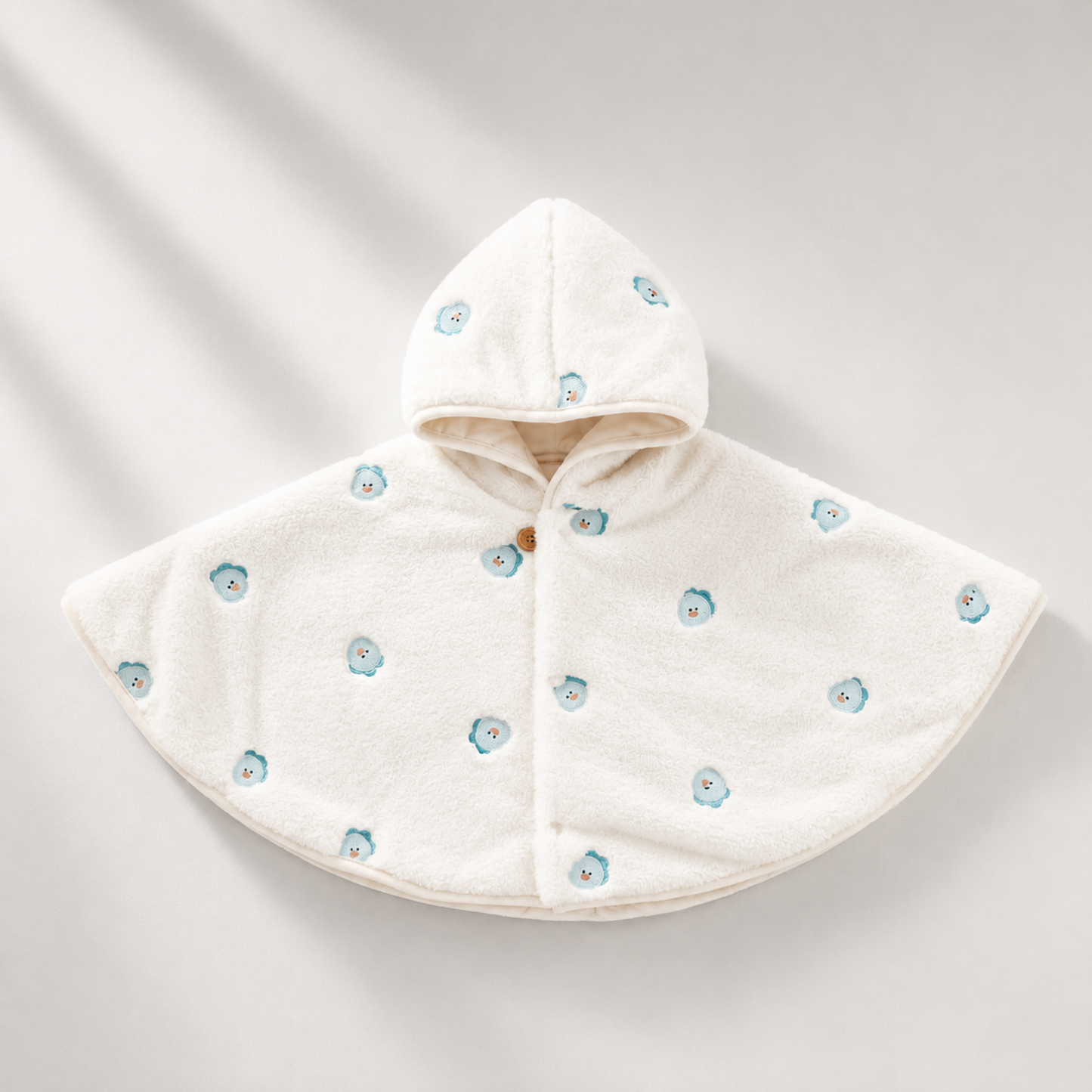 Fleece cape coat