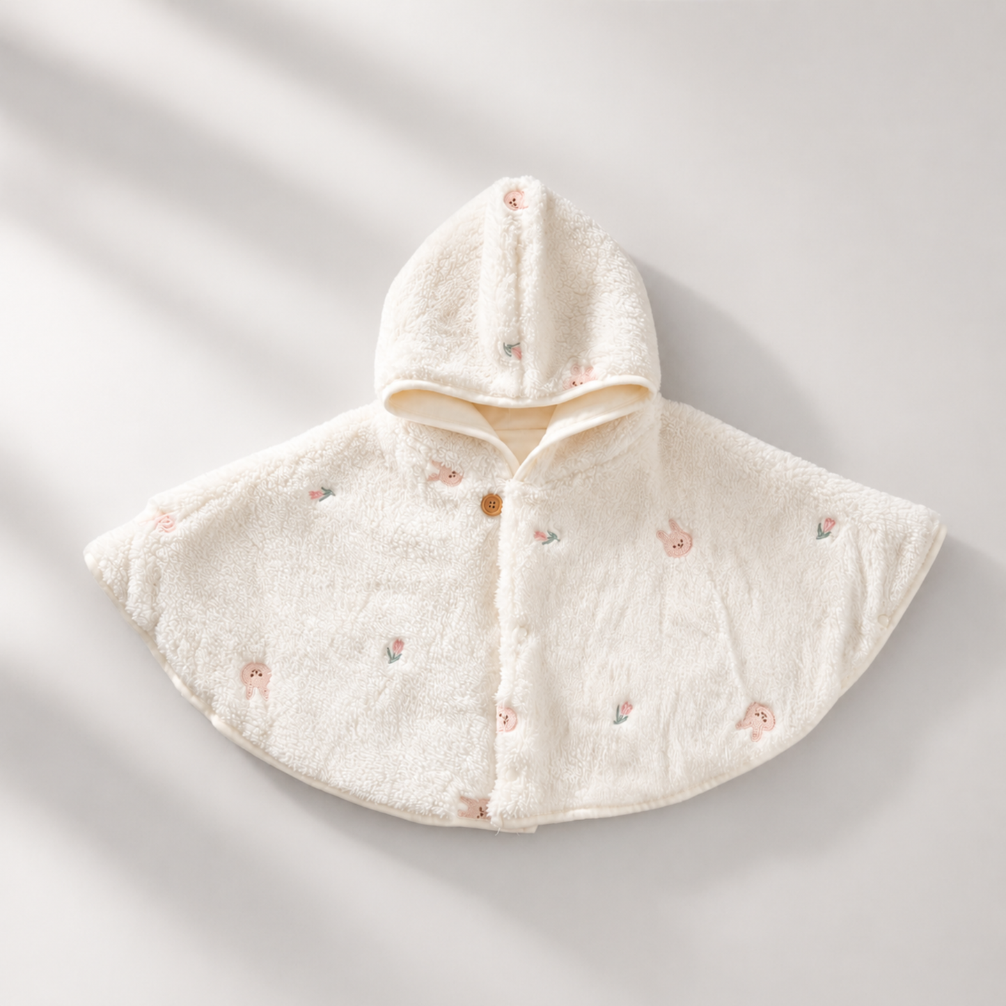 Fleece cape coat
