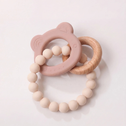 Anneau de Dentition Naturel – Bois & Silicone