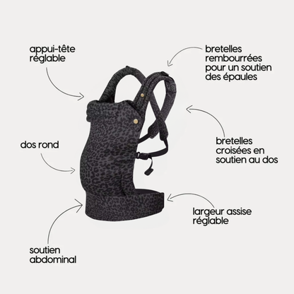 Porte-bébé HelloBiboo Koala — Léopard Noir