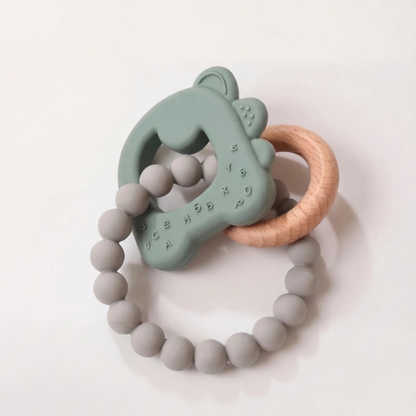Anneau de Dentition Naturel – Bois & Silicone