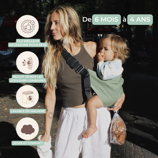 Porte-bébé écharpe ergonomique — HelloBiboo™