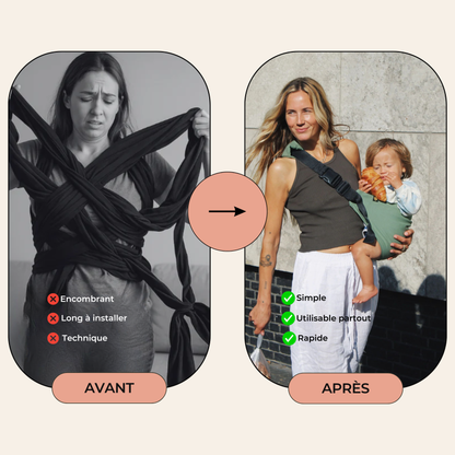 Porte-bébé écharpe ergonomique — HelloBiboo™