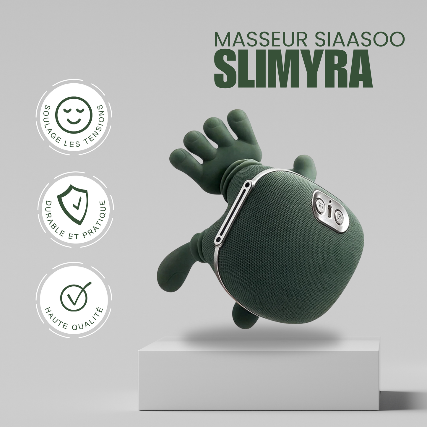 Slimyra™ – Masseur Portable Sans Fil pour Cou et Dos