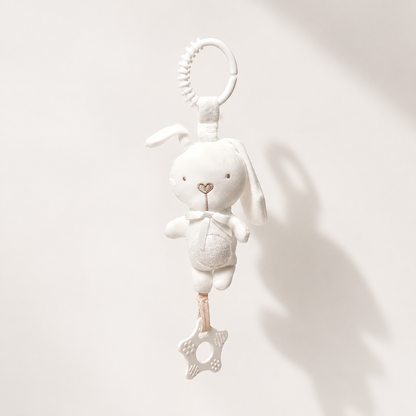 Doudou de dentition à accrocher