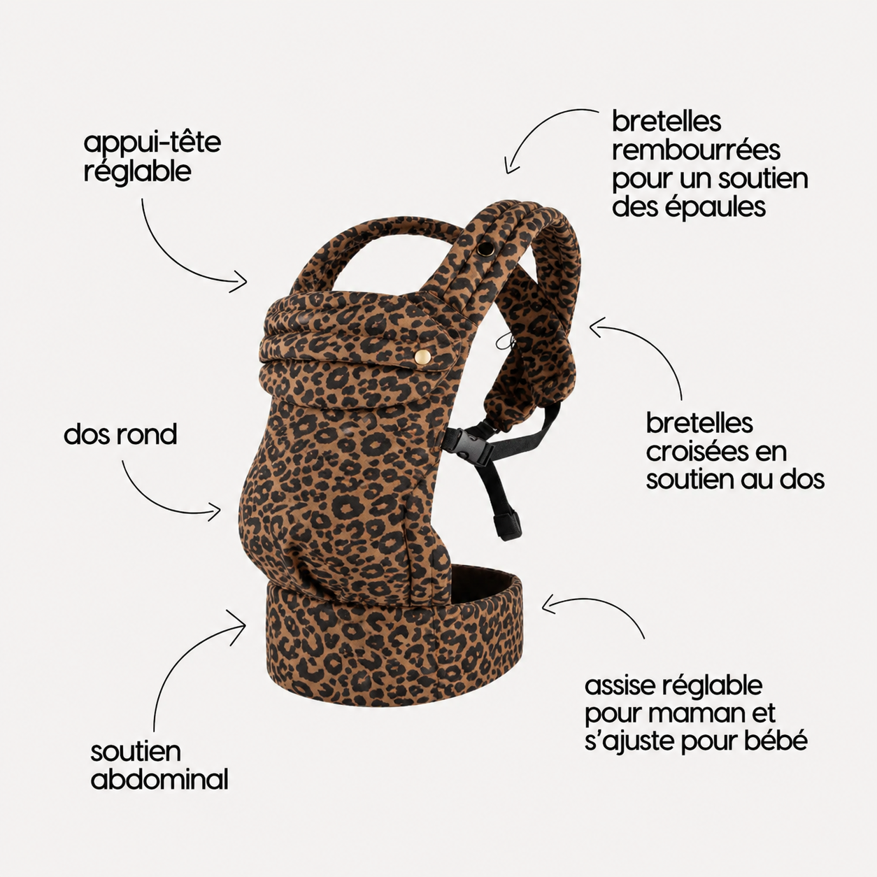 Porte-bébé HelloBiboo Koala — Léopard