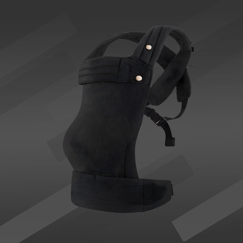 Porte-bébé physiologique et ergonomique HelloBiboo couleur noire